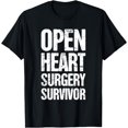 thumbnail image 1 of Distressed Funny Recovery Open Heart Bypass Surgery T-Shirt, 1 of 4