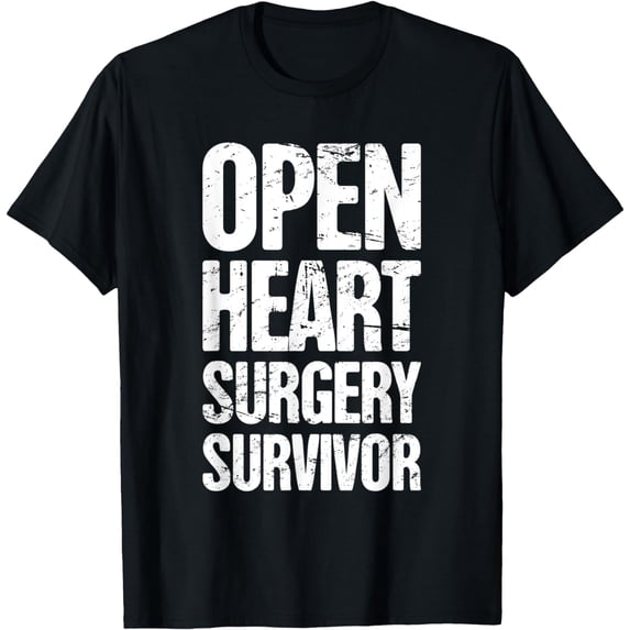 Distressed Funny Recovery Open Heart Bypass Surgery T-Shirt
