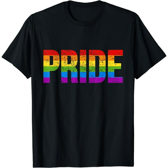 Distressed Gay Pride Stuff CSD Rainbow Flag LGBTQ Pride T-Shirt