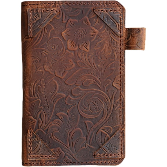 Distressed Genuine Leather Notebook Notepad Cover for Field Notes with travel Index Cards 3" x 5" cover fieldnotes 3.5 "x 5.5" Cover Vertical