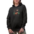 thumbnail image 1 of Go Where You Feel Most Alive, Bear in the Woods & Nature Adventure Art Merch Gift, Black Hooded Sweatshirt or Hoodie, 3XL, 1 of 5