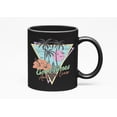 thumbnail image 1 of Distressed Good Times and Tan Lines, Retro Tropical or Beach Art Merch Gift, Black 11oz Ceramic Mug, 1 of 5