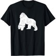 thumbnail image 1 of Distressed Gorilla T-Shirt Gift Costume Outfit, 1 of 4