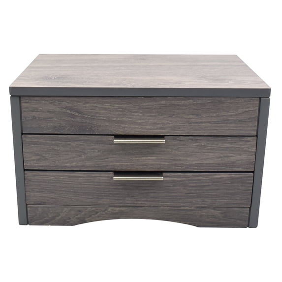 Distressed Grey Lift Top Jewelry Box