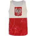 thumbnail image 1 of Distressed Grunge Polish Crest Flag All Over Mens Tank Top Multi MD, 1 of 2