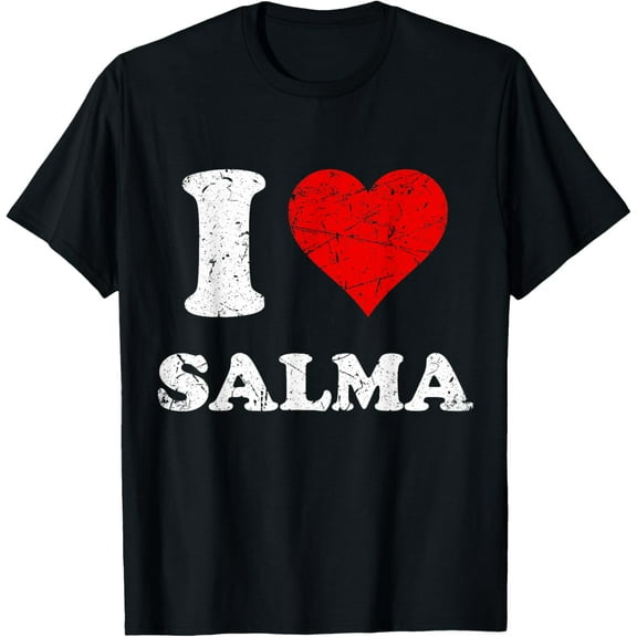 Distressed Grunge Worn Out Style I Love Salma T-Shirt