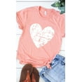 thumbnail image 1 of Distressed Heart Graphic Tee T-Shirt PLUS, 1 of 8