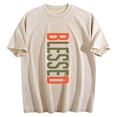 thumbnail image 1 of Distressed Heather Gray Tee Bold Blessed Gradient Print Relaxed Street Style, 1 of 8