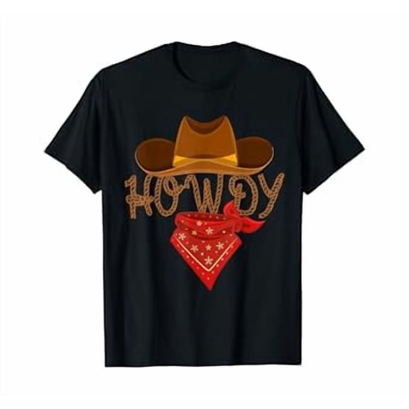 Distressed Howdy Cowboy T-Shirt