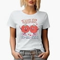thumbnail image 1 of Distressed I Love You from My Head Tomatoes Pun - Retro Groovy Wavy Text Art Merch Gift, White T-Shirt, Large, 1 of 5