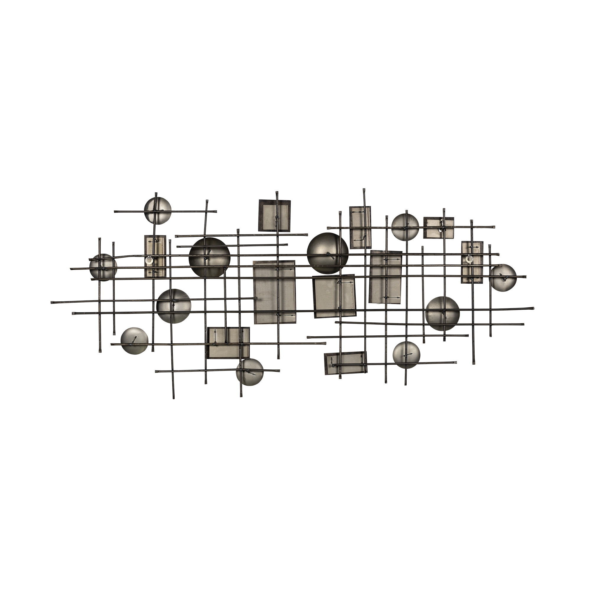 Distressed Industrial Metal and Wood Wall Decor