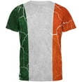thumbnail image 1 of Distressed Irish Flag All Over Mens T Shirt Multi 2XL, 1 of 2