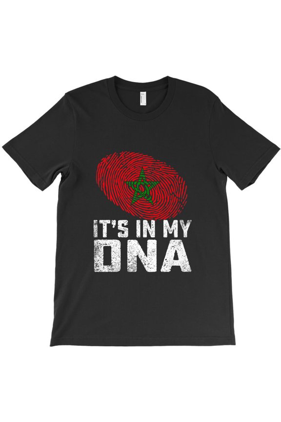 Distressed It's In My DNA Morocco Flag Men Women Kids Premium, G22129 Unisex T-Shirt, Up to Size 5XL