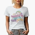 thumbnail image 1 of It's a Beautiful Day to Save Lives, 90s Retro Groovy Wavy Text, Nurse Themed Merch Gift, White T-Shirt, Medium, 1 of 5
