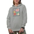 thumbnail image 1 of It's a Good Day to Have a Good Day with Retro Smiling Faces Art Merch Gift, Heather Grey Hooded Sweatshirt or Hoodie, Small, 1 of 5