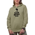 thumbnail image 1 of Distressed It's the Black History for Me, African American Month, Sand Hooded Sweatshirt or Hoodie, Small, 1 of 5
