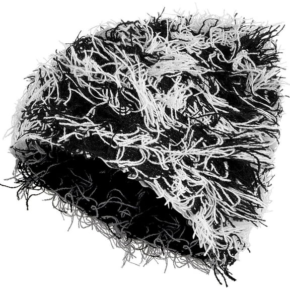 Distressed Knitted Beanie Fuzzy Winter Hats Warm Beanies for Women Men, Unisex Snow Knit Cap Skull Cap