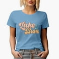 thumbnail image 1 of Distressed Lake Bum - Anchor, Retro Art Merch Gift, Baby Blue T-Shirt, Medium, 1 of 5