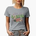 thumbnail image 1 of Distressed Let's Get Lucked Up - Retro Groovy Wavy St. Patrick's Day Text Art Merch Gift, Heather Grey T-Shirt, Large, 1 of 5