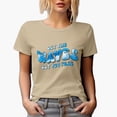 thumbnail image 1 of Distressed Let the Waves Set You Free - Retro Groovy Wavy Text & Tie Die Surfing Merch Gift, Tan T-Shirt, 3XL, 1 of 5