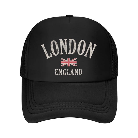 Distressed London England UK Flag Baseball Cap