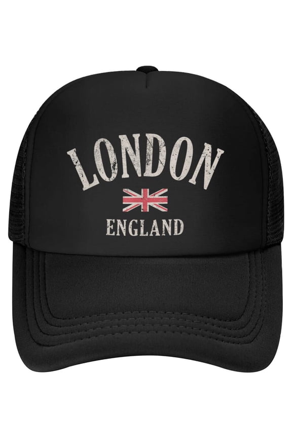 Distressed London England UK Flag Baseball Cap