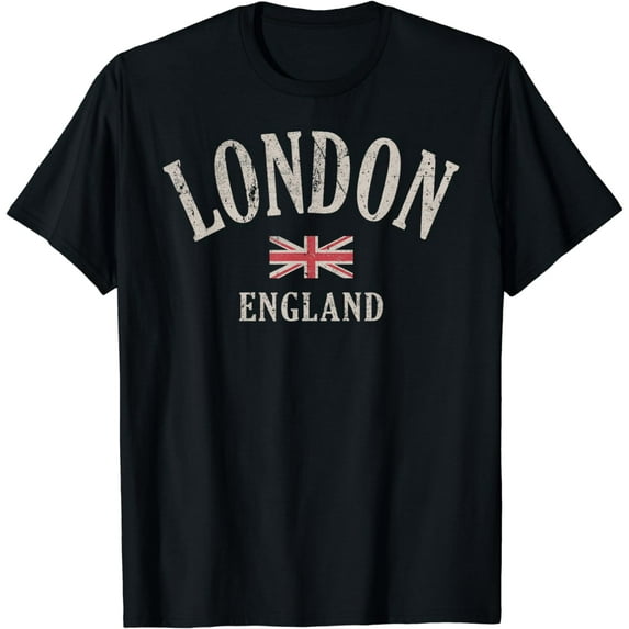 Distressed London England UK Flag T-Shirt