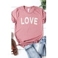 thumbnail image 1 of Distressed Love Graphic Tee T-Shirt, 1 of 6