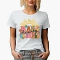 thumbnail image 1 of Distressed Make Heaven Crowded - Retro Wavy Text Art, Christian Merch Gift, White T-Shirt, 2XL, 1 of 5
