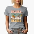 thumbnail image 1 of Distressed Mama - Butterflies & Flowers, Retro Mother's Day Art Merch Gift, Heather Grey T-Shirt, 3XL, 1 of 5