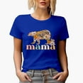 thumbnail image 1 of Distressed Mama & Retro Bear & Flowers Art Merch Gift, Royal Blue T-Shirt, 3XL, 1 of 5