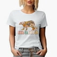 thumbnail image 1 of Distressed Mama - Retro Bear & Flowers Art Merch Gift, White T-Shirt, XL, 1 of 5