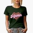 thumbnail image 1 of Distressed Mama, Retro Mother's & Valentine's Day Art Merch Gift, Military Green T-Shirt, Small, 1 of 5