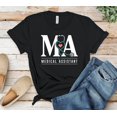 thumbnail image 1 of Distressed Medical Assistant Heart Graphic T-Shirt Size S-5XL, 1 of 2