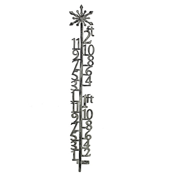 Distressed Metal Artisan Snow Gauge