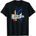 thumbnail image 1 of Distressed Mississippi T-Shirt, 1 of 3