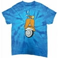 thumbnail image 1 of Distressed Moped Scooter T-Shirt Small Motorcycle Tie Dye Tee, 1 of 2