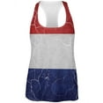 thumbnail image 1 of Distressed Netherlands Flag All Over Womens Work Out Tank Top Multi X-LG, 1 of 2