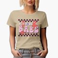 thumbnail image 1 of Distressed Not Your Babe - Retro Anti Valentine's Day Art Merch Gift, Tan T-Shirt, Large, 1 of 5