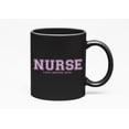 thumbnail image 1 of Distressed Nurse, Love, Heal, Inspire, Heal, Nurses Week Gift, Black 11oz Ceramic Mug, 1 of 5