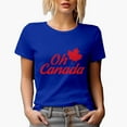 thumbnail image 1 of Distressed Oh Canada feat. a Maple Leaf Art Merch Gift, Royal Blue T-Shirt, XL, 1 of 5