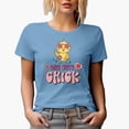 thumbnail image 1 of Distressed One Cute Chick - Retro Chicken Art Merch Gift, Baby Blue T-Shirt, Large, 1 of 5