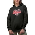 thumbnail image 1 of Distressed One Loved Mama, Daughter-To-Mother Mother's or Valentine's Day Gift, Black Hooded Sweatshirt or Hoodie, 3XL, 1 of 5