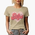 thumbnail image 1 of Distressed One Loved Mini, Mother-To-Daughter, Mother's or Valentine's Day Art Merch Gift, Tan T-Shirt, 2XL, 1 of 5