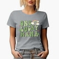 thumbnail image 1 of Distressed One Lucky Mama - Retro Groovy Wavy Text St. Patrick's Day Art Merch Gift, Heather Grey T-Shirt, Large, 1 of 5