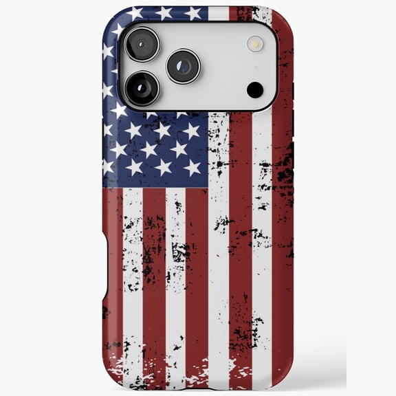 Distressed Patriotic USA Flag Cover for iPhone Case 17 11 12 13 14 15 16 Pro Max