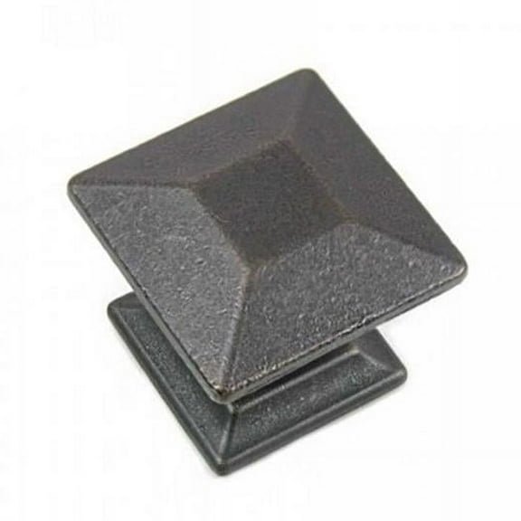 Distressed Pewter Poise Large Knob with Back Plate