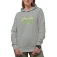 thumbnail image 1 of Distressed Pinch Proof - St. Patrick's Day Art Merch Gift, Heather Grey Hooded Sweatshirt or Hoodie, Medium, 1 of 5