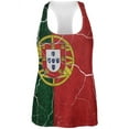 thumbnail image 1 of Distressed Portuguese Flag All Over Womens Work Out Tank Top Multi SM, 1 of 2