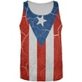 thumbnail image 1 of Distressed Puerto Rican Flag All Over Mens Tank Top Multi X-LG, 1 of 2